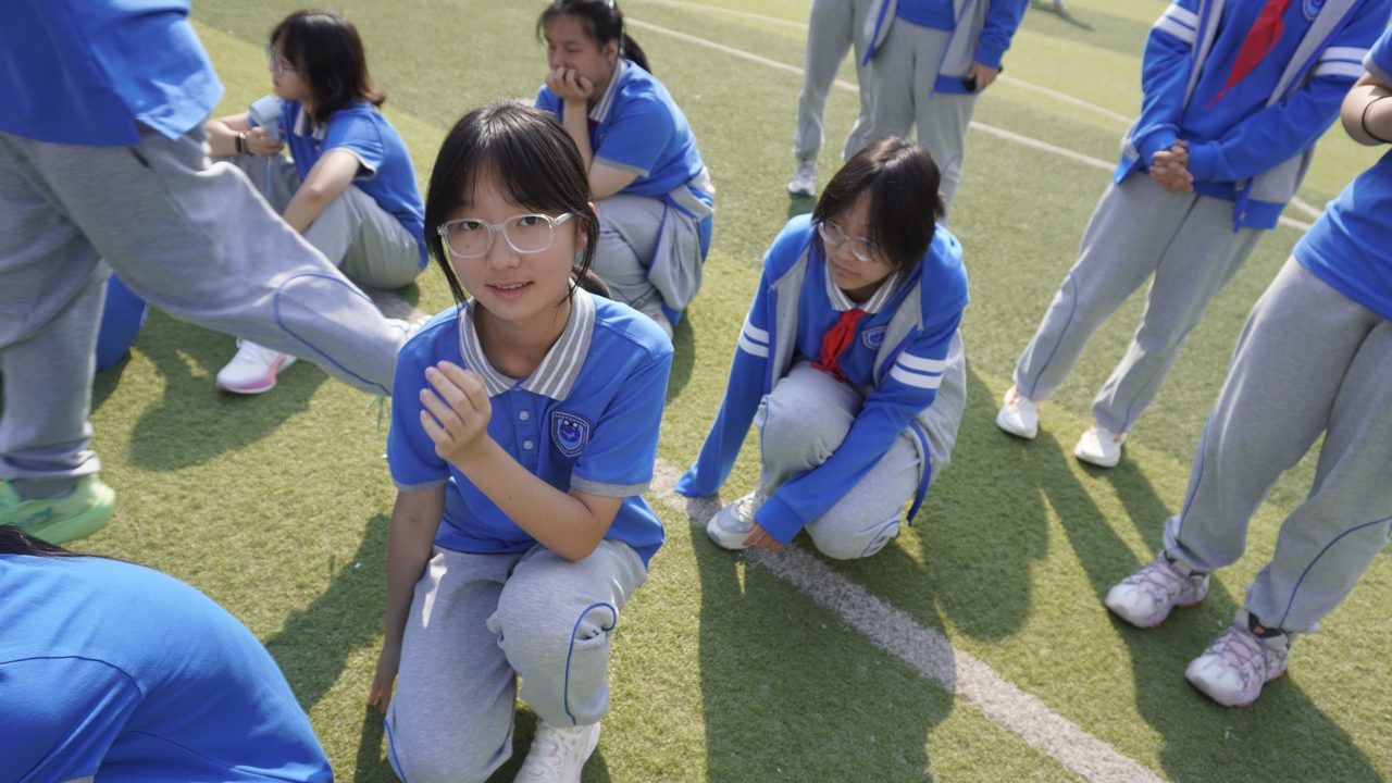 立定跳远现场
